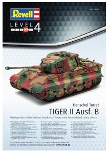 Manual Revell set 03249 Military Tiger II Ausf. B