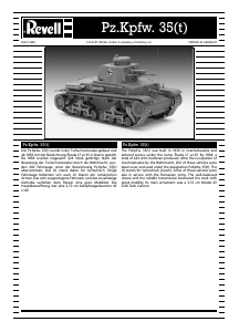 Manual Revell set 03237 Military Pz.Kpfw. 35(t)