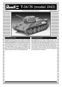 Manual Revell set 03244 Military T-34/76
