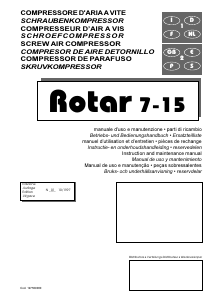 Mode d’emploi Fini Rotar 7 Compresseur