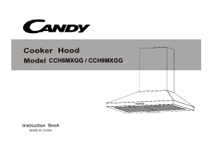 Manual Candy CCH6MXGG Cooker Hood