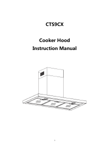 Manual Candy CTS9CX Cooker Hood