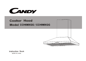 Manual Candy CCH9MXGG Cooker Hood