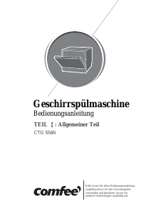 Bedienungsanleitung Comfee CTG 556N Geschirrspüler