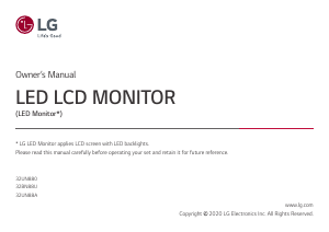 Manual LG 32UN880-B LED Monitor