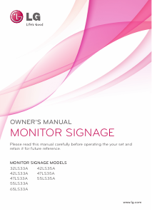 Manual LG 42LS33A-5B LED Monitor