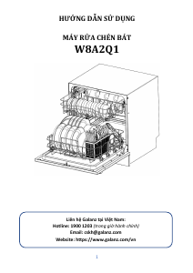 Hướng dẫn sử dụng Galanz W8A2Q1-0E1(W) Máy rửa chén