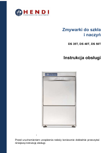 Instrukcja Hendi DS 50T Zmywarka