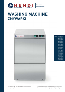 Manual Hendi 230800 Dishwasher