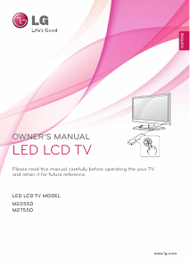 Handleiding LG M2255D-PZ LED monitor