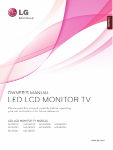 Handleiding LG M2380D-PC LED monitor