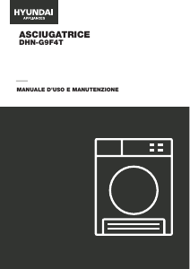 Manuale Hyundai DHN-G9F4T Asciugatrice