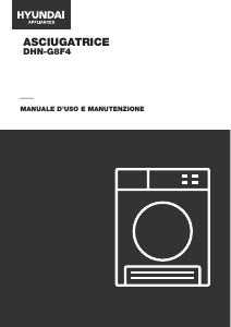 Manuale Hyundai DHN-G8F4 Asciugatrice