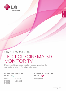 Manual LG M2450D-PZ LED Monitor