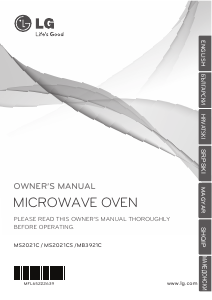 Handleiding LG MB-3921C Magnetron