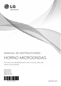 Manual de uso LG MB-3921C Microondas