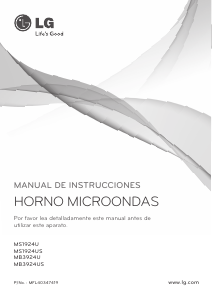 Manual de uso LG MB-3924U Microondas