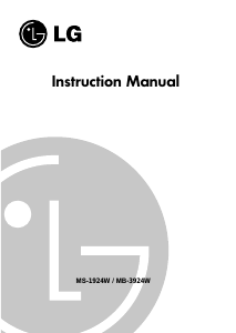 Manual LG MB-3924W Microwave