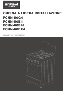 Manuale Hyundai FCHN-60E4L Cucina