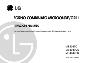 Manuale LG MB-4047C Microonde