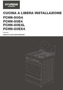 Manuale Hyundai FCHN-50G4 Cucina