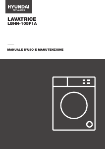 Manuale Hyundai LBHN-105F1A Lavatrice