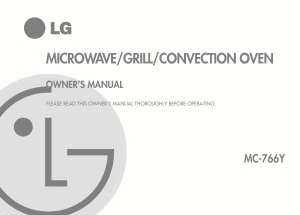 Manual LG MC-766Y Microwave