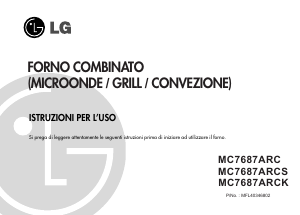 Manuale LG MC-7687ARC Microonde