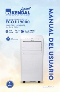 Manual de uso Kendal ECO III 9000 Aire acondicionado