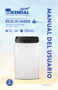 Manual de uso Kendal ECO III 14000 Aire acondicionado