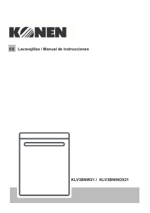 Manual de uso Konen KLV3BNINOX21 Lavavajillas