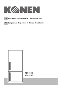 Manual de uso Konen KCC185X Frigorífico combinado