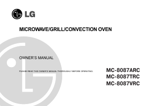 Manual LG MC-8087ARC Microwave