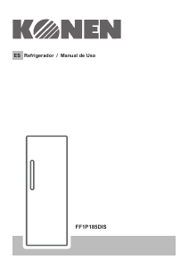 Manual de uso Konen FF1P185DIS Refrigerador