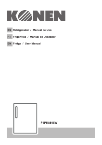 Manual de uso Konen F1PK8548W Refrigerador