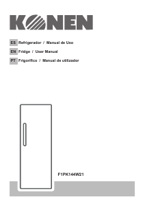 Manual de uso Konen F1PK144W21 Refrigerador