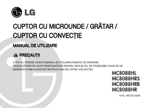 Manual LG MC-8088HRB Cuptor cu microunde