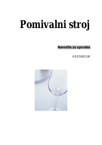 Priročnik Körting KGS50011W Pomivalni stroj