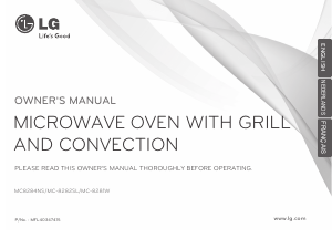 Manual LG MC-8284NS Microwave