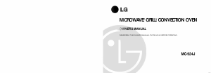 Manual LG MC-924JLR Microwave