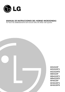 Manual de uso LG MH-6029F Microondas