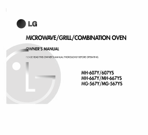 Manual LG MH-607Y Microwave