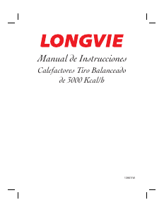 Manual de uso Longvie EBA3 Calefactor