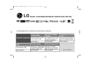 Manual de uso LG HT903TAW Sistema de home cinema