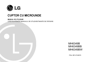 Manual LG MH6349BS Cuptor cu microunde
