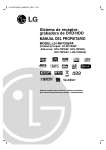 Manual de uso LG LH-RH7506PA Sistema de home cinema