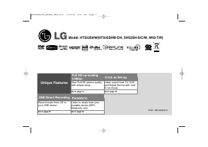 Handleiding LG HT503SHW Home cinema set