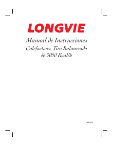 Manual de uso Longvie EBA3V Calefactor