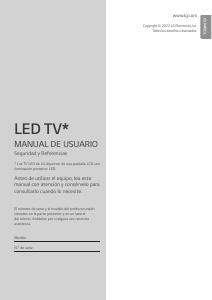 Manual de uso LG 55UQ751C0LF Televisor de LED