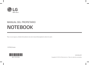 Manual de uso LG 14T90Q-G Portátil